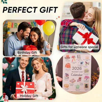 2026 Bucket List Spiral Calendar